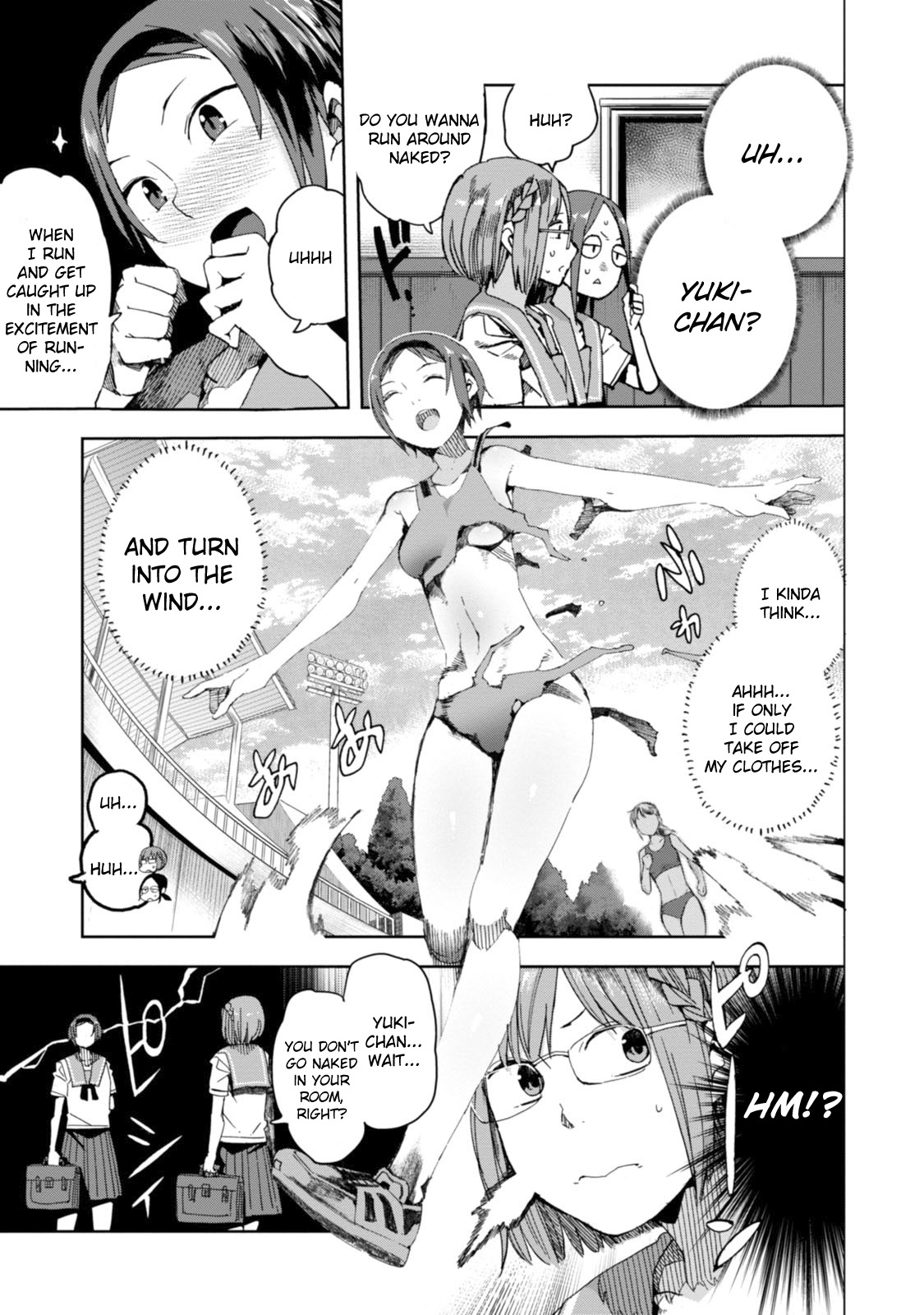 Chio-chan no Tsuugakuro Chapter 30 page 3 - Chapter 30: Yuki-chan Bares It All