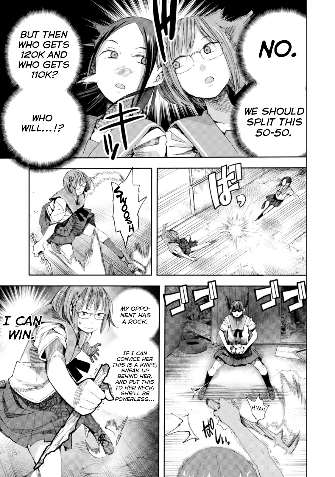 Chio-chan no Tsuugakuro Chapter 31 page 11 - Chapter 31: Chio-chan and 23 Big Guys