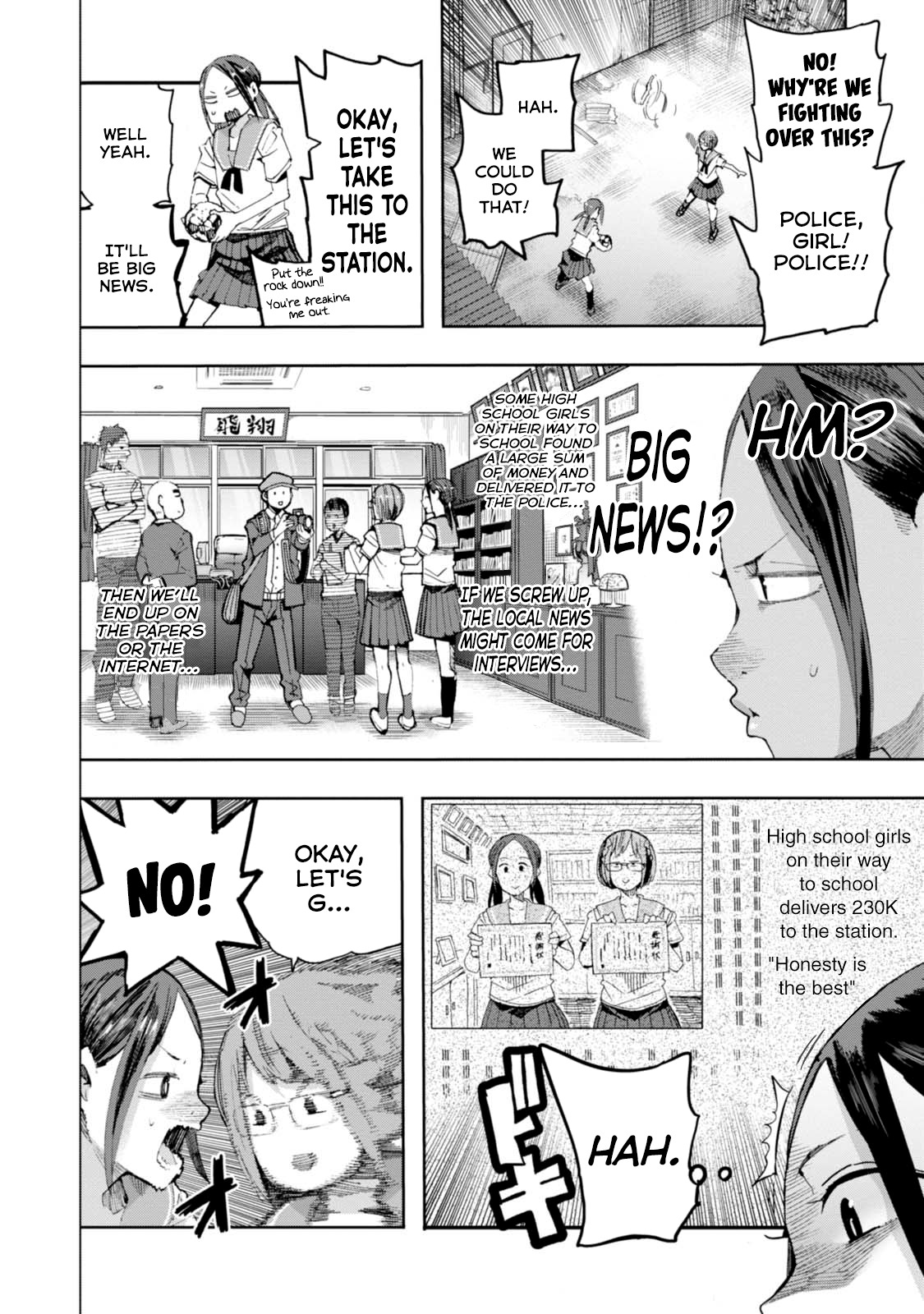 Chio-chan no Tsuugakuro Chapter 31 page 12 - Chapter 31: Chio-chan and 23 Big Guys
