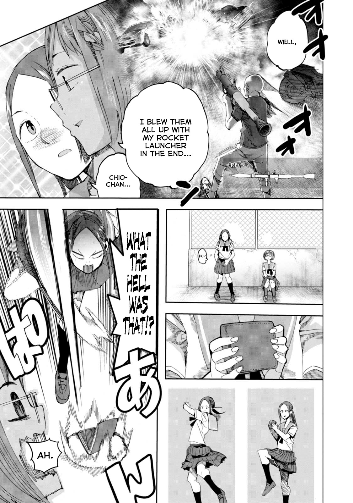 Chio-chan no Tsuugakuro Chapter 31 page 19 - Chapter 31: Chio-chan and 23 Big Guys