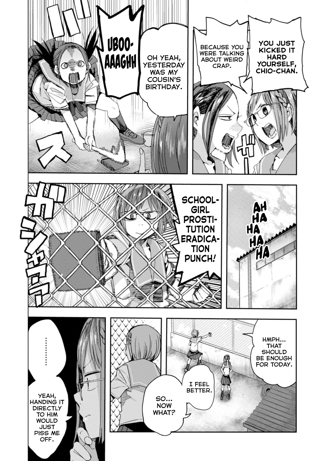Chio-chan no Tsuugakuro Chapter 31 page 22 - Chapter 31: Chio-chan and 23 Big Guys