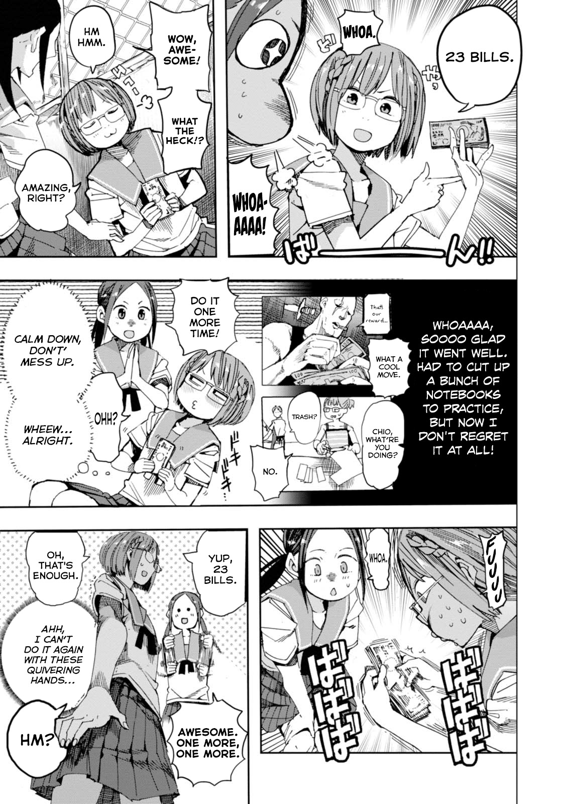 Chio-chan no Tsuugakuro Chapter 31 page 9 - Chapter 31: Chio-chan and 23 Big Guys