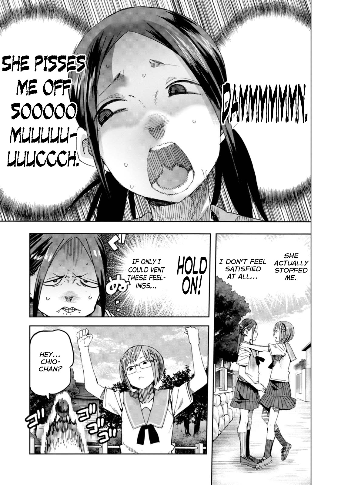Chio-chan no Tsuugakuro Chapter 32 page 11 - Chapter 32: Bloodlust