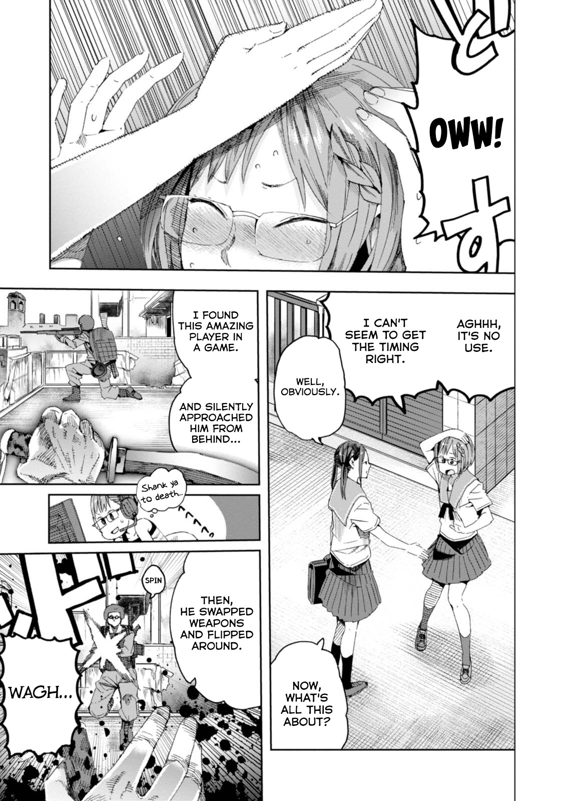 Chio-chan no Tsuugakuro Chapter 32 page 3 - Chapter 32: Bloodlust