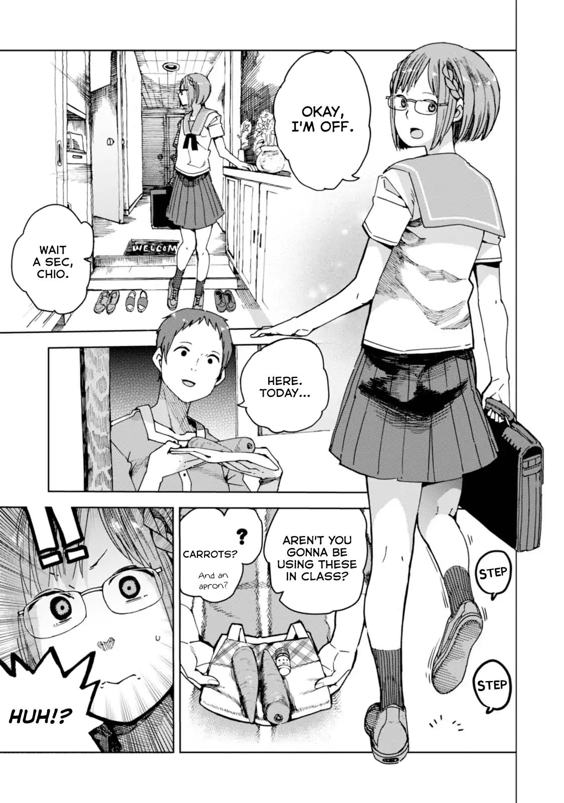 Chio-chan no Tsuugakuro Chapter 34 page 1 - Chapter 34: Death by Ingesting 200 Grams