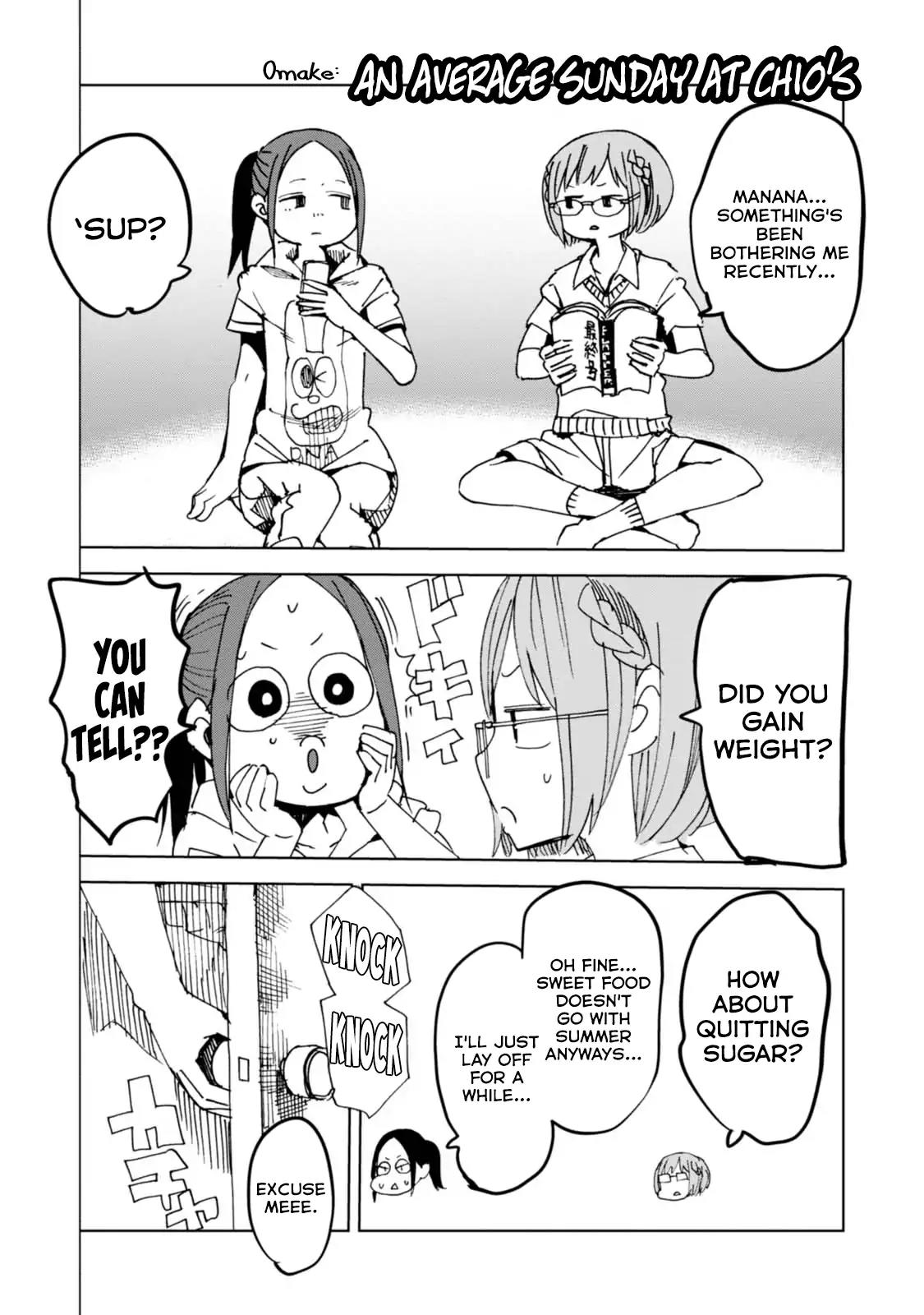 Chio-chan no Tsuugakuro Chapter 35.5 page 1 - Chapter 35.5: An Average Sunday At Chio's