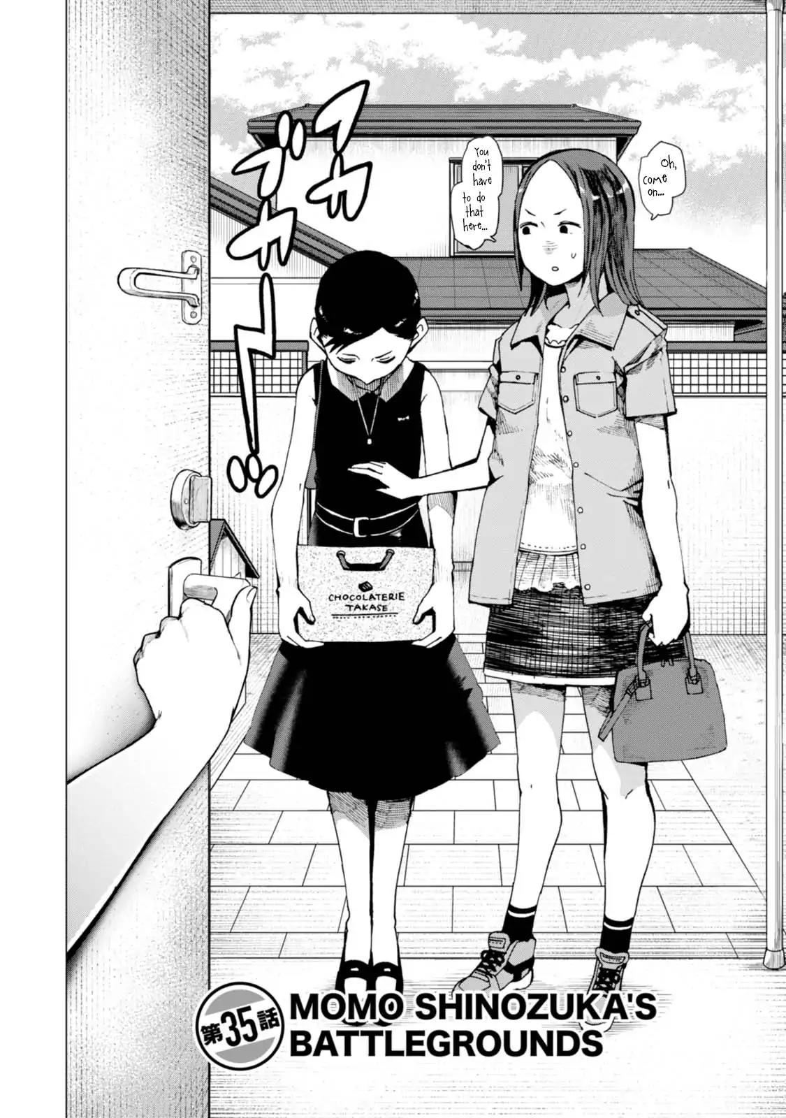 Chio-chan no Tsuugakuro Chapter 35 page 2 - Chapter 35: Momo Shinozuka's Battlegrounds