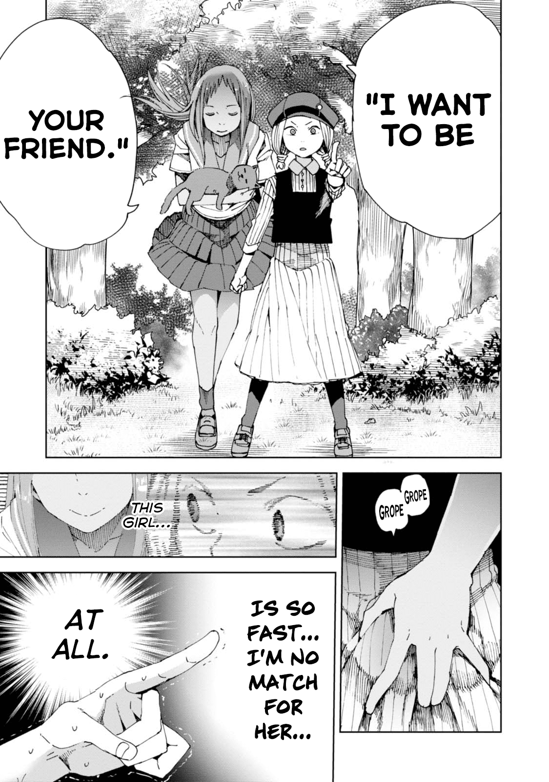 Chio-chan no Tsuugakuro Chapter 36 page 13 - Chapter 36: Chiharu, Kushitori-san, and Abhimanyu
