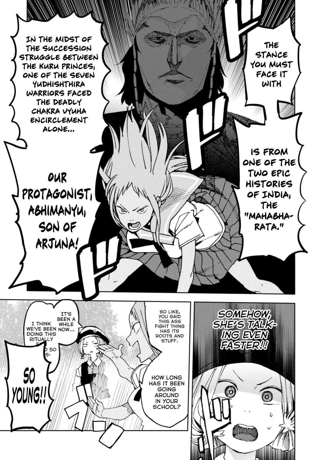 Chio-chan no Tsuugakuro Chapter 36 page 17 - Chapter 36: Chiharu, Kushitori-san, and Abhimanyu