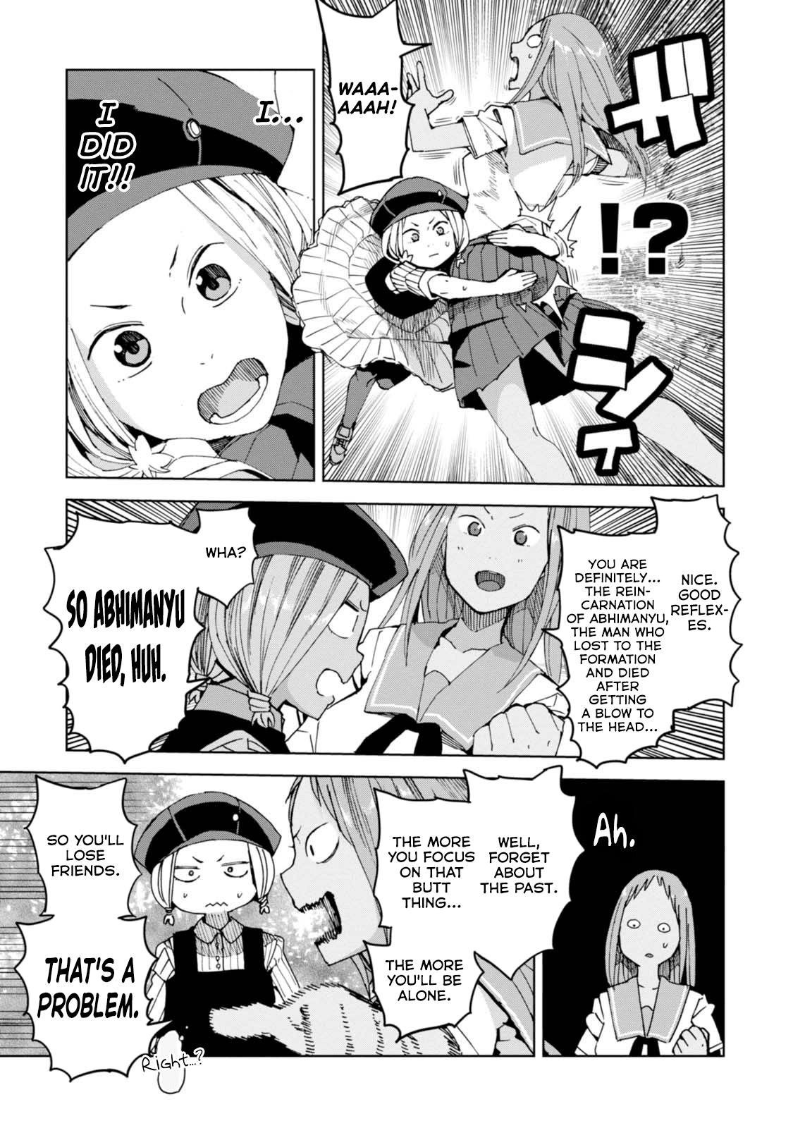 Chio-chan no Tsuugakuro Chapter 36 page 21 - Chapter 36: Chiharu, Kushitori-san, and Abhimanyu