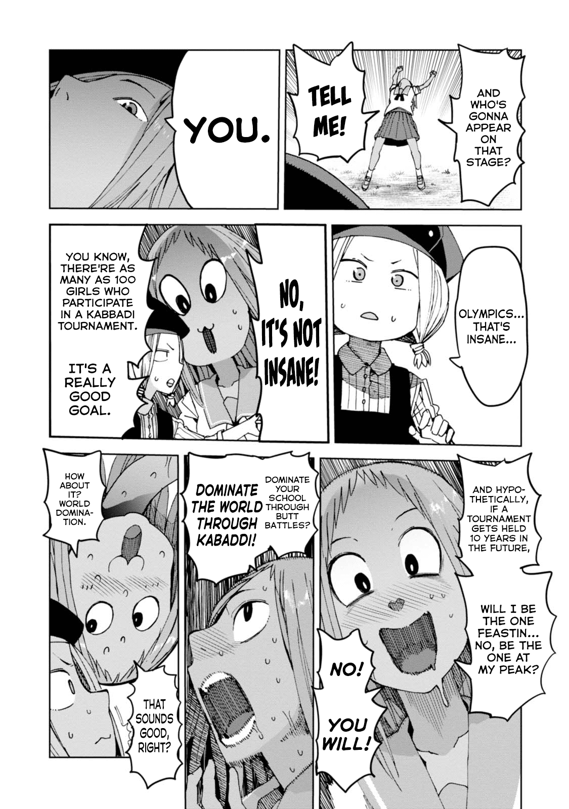 Chio-chan no Tsuugakuro Chapter 36 page 24 - Chapter 36: Chiharu, Kushitori-san, and Abhimanyu