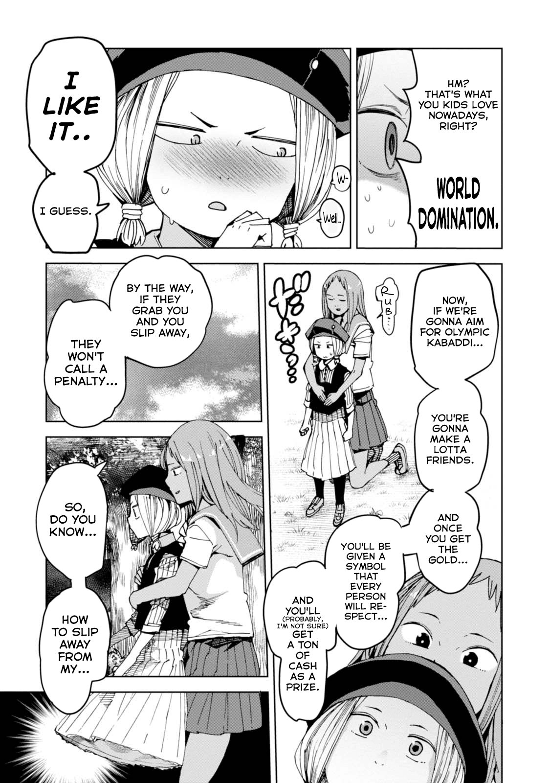 Chio-chan no Tsuugakuro Chapter 36 page 25 - Chapter 36: Chiharu, Kushitori-san, and Abhimanyu