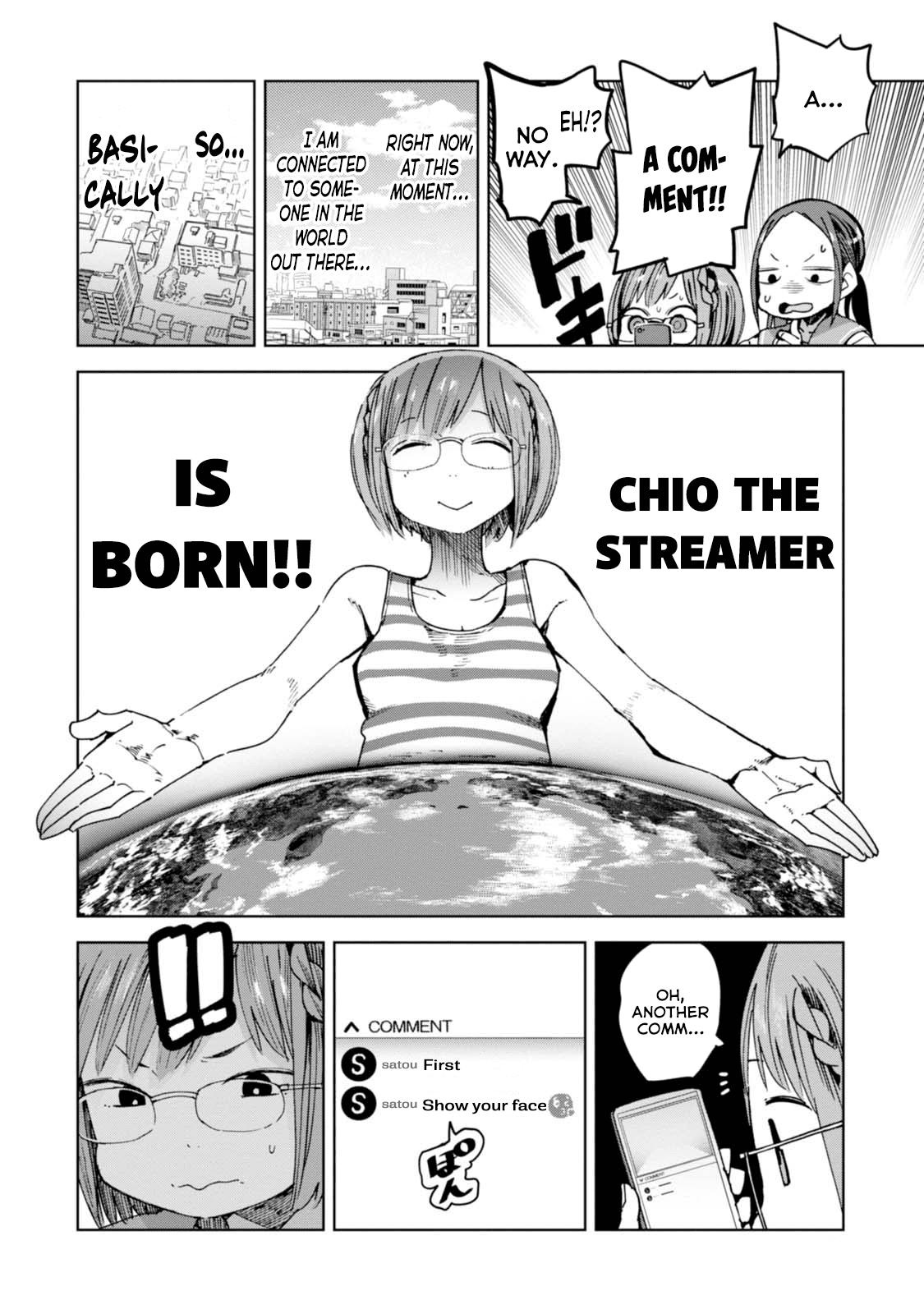Chio-chan no Tsuugakuro Chapter 39 page 6 - Chapter 39: Just a school girl on her way to school.