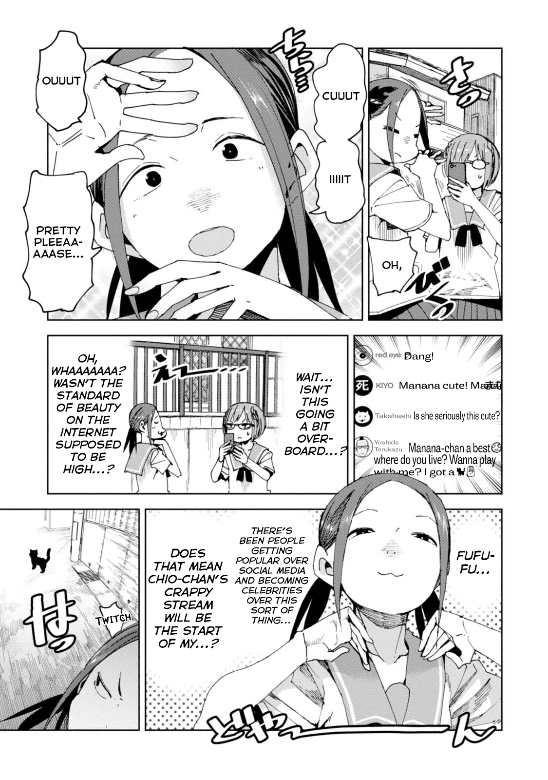 Chio-chan no Tsuugakuro Chapter 39 page 9 - Chapter 39: Just a school girl on her way to school.