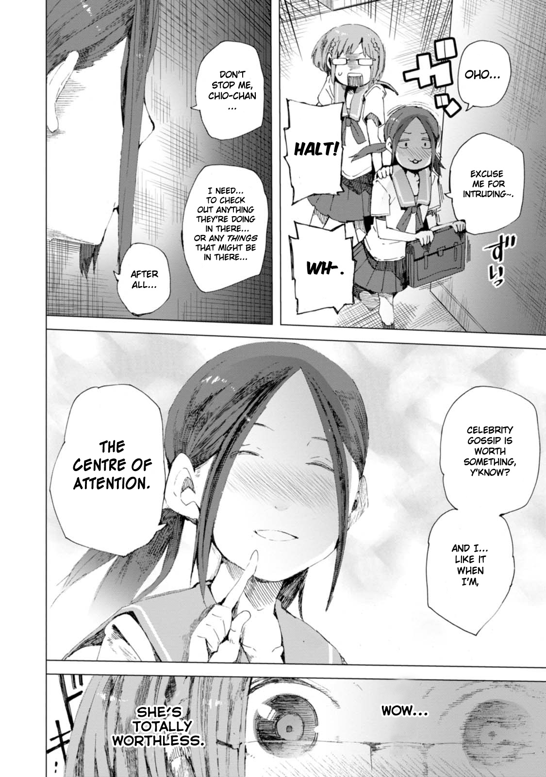 Chio-chan no Tsuugakuro Chapter 4 page 12 - Chapter 4: Manana, O-toro and Me.