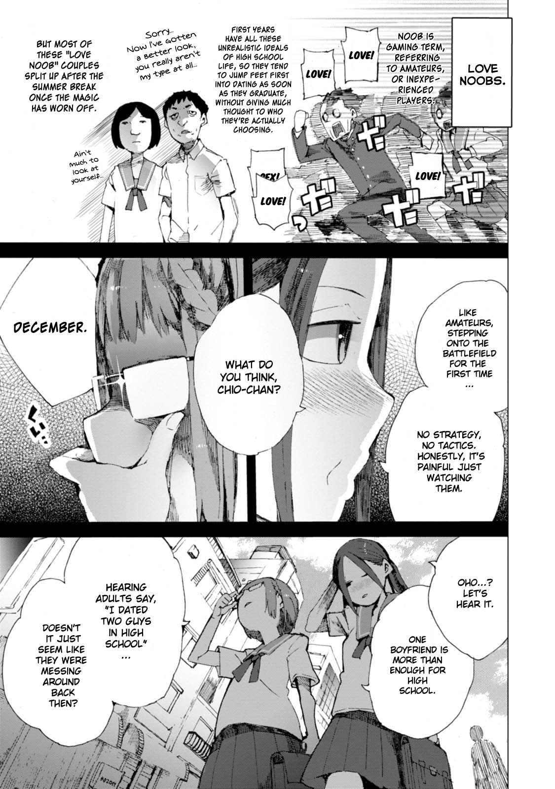 Chio-chan no Tsuugakuro Chapter 4 page 3 - Chapter 4: Manana, O-toro and Me.