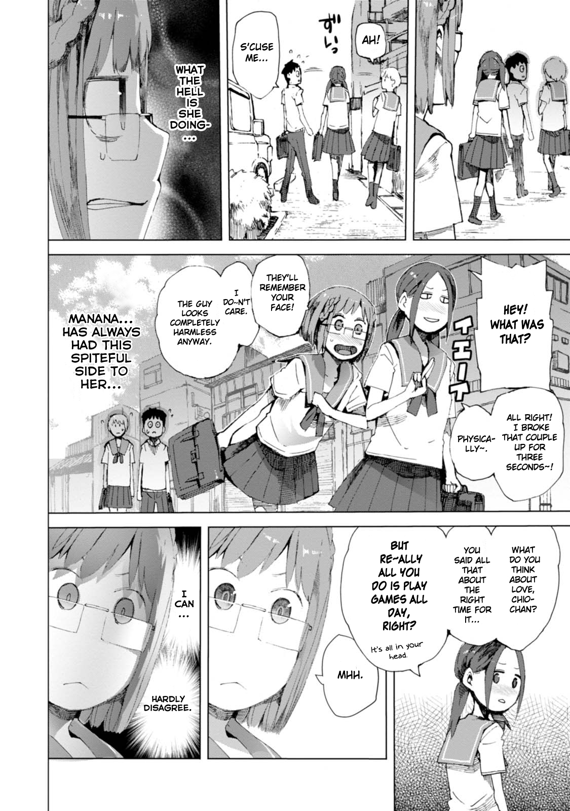 Chio-chan no Tsuugakuro Chapter 4 page 6 - Chapter 4: Manana, O-toro and Me.