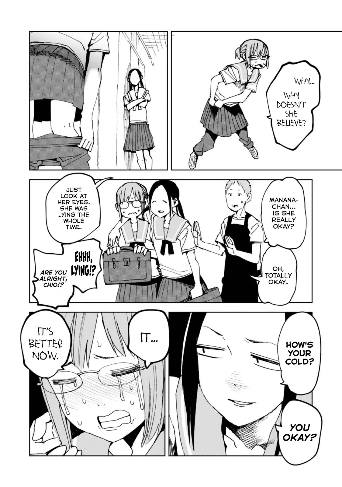 Chio-chan no Tsuugakuro Chapter 40.5 page 12 - Chapter 40.5: Omake: Chio-chan On Sale Day