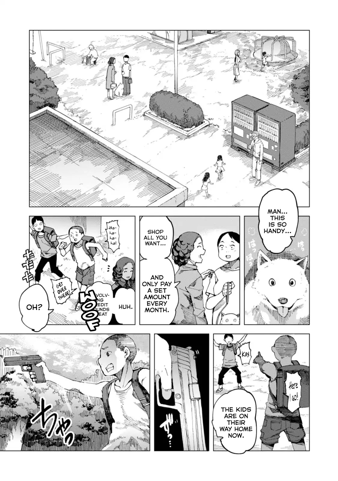 Chio-chan no Tsuugakuro Chapter 40 page 1 - Chapter 40: Straw Dog