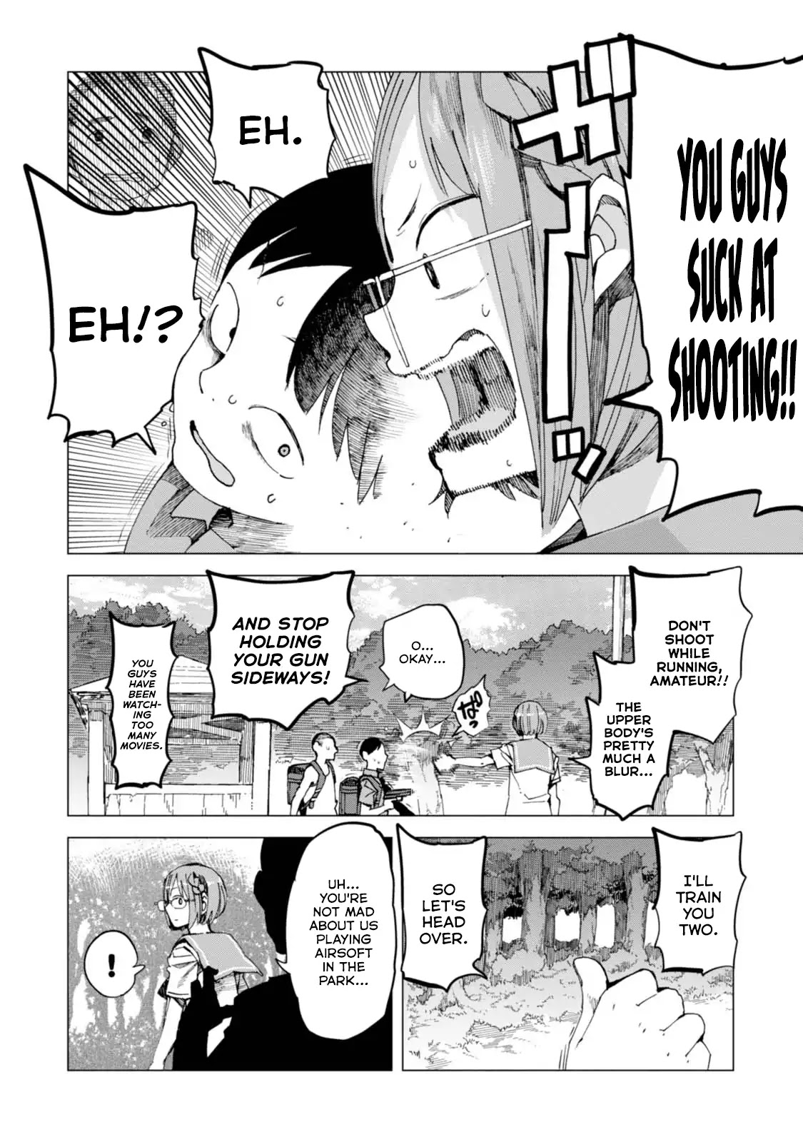 Chio-chan no Tsuugakuro Chapter 40 page 8 - Chapter 40: Straw Dog