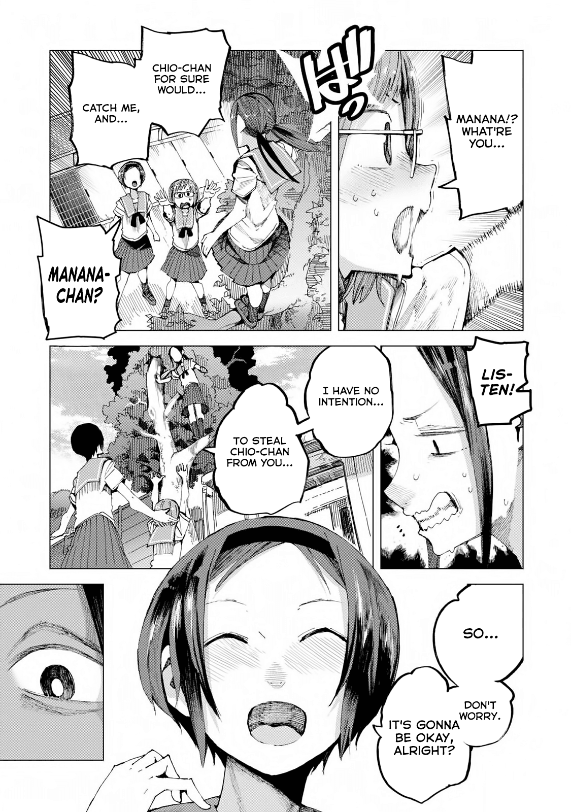 Chio-chan no Tsuugakuro Chapter 42 page 17 - Chapter 42: Manana!