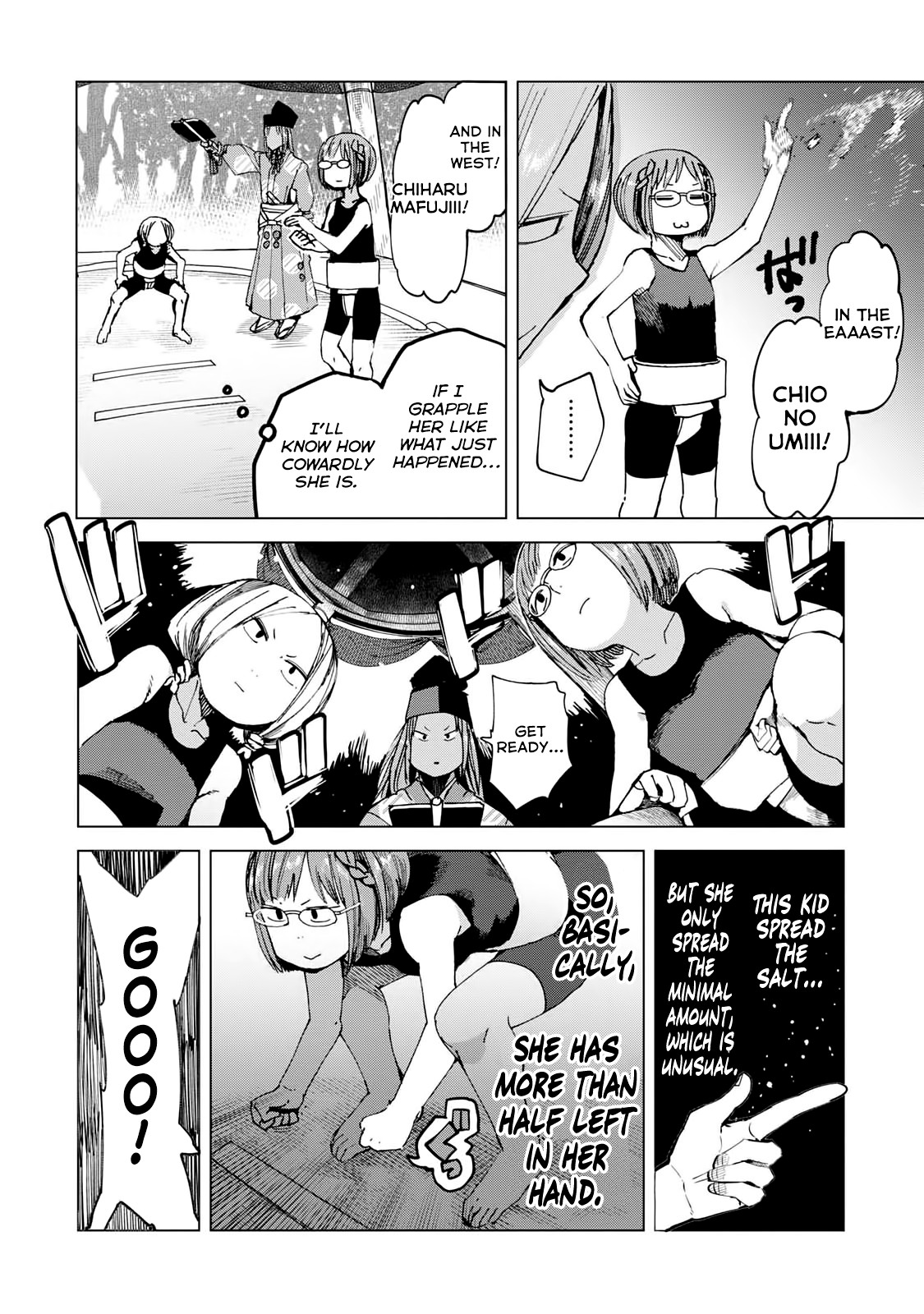 Chio-chan no Tsuugakuro Chapter 44 page 16 - Chapter 44: Sumo!