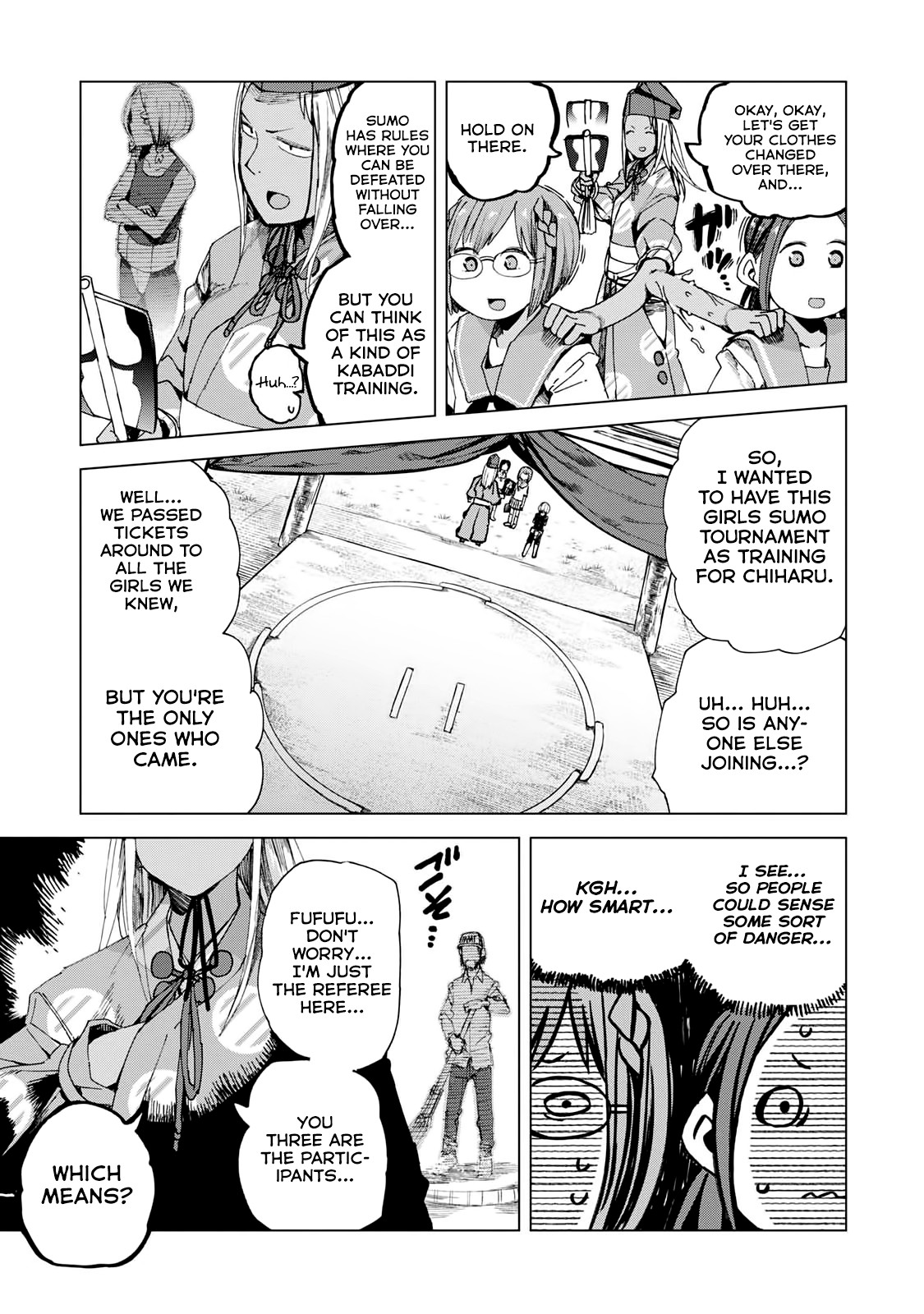 Chio-chan no Tsuugakuro Chapter 44 page 5 - Chapter 44: Sumo!