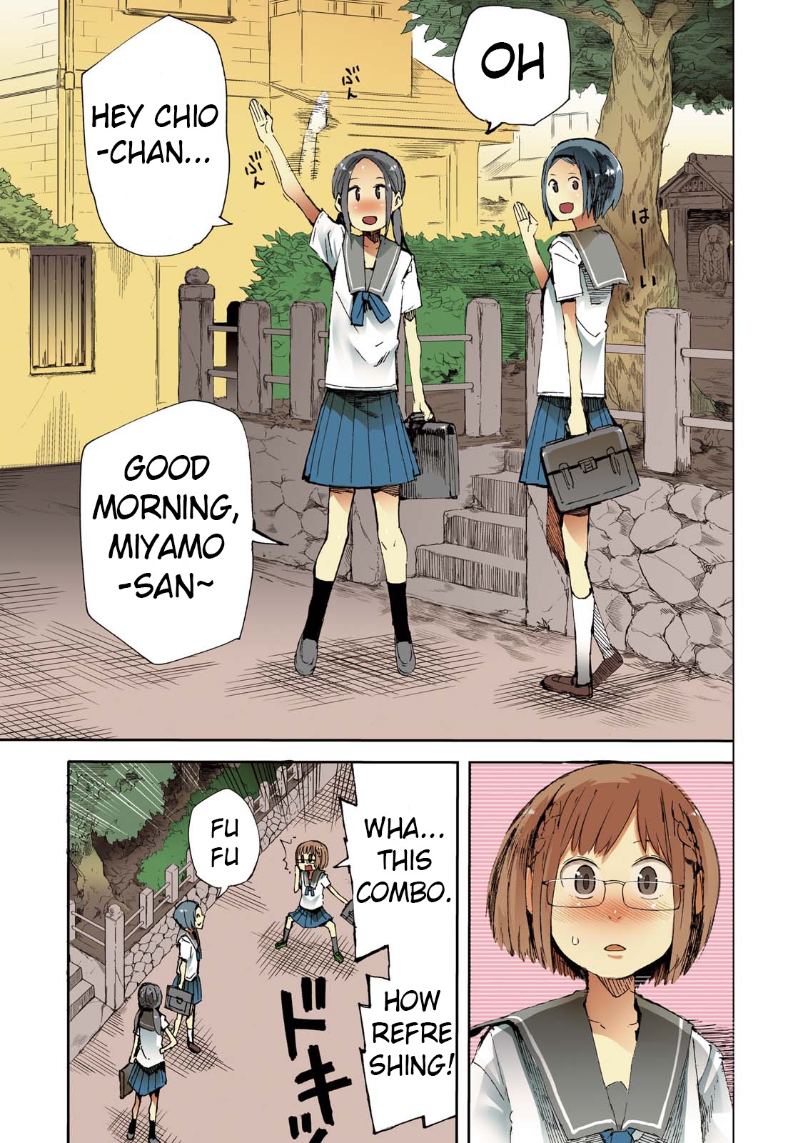 Chio-chan no Tsuugakuro Chapter 6 page 3 - Chapter 6: Bump of Slave