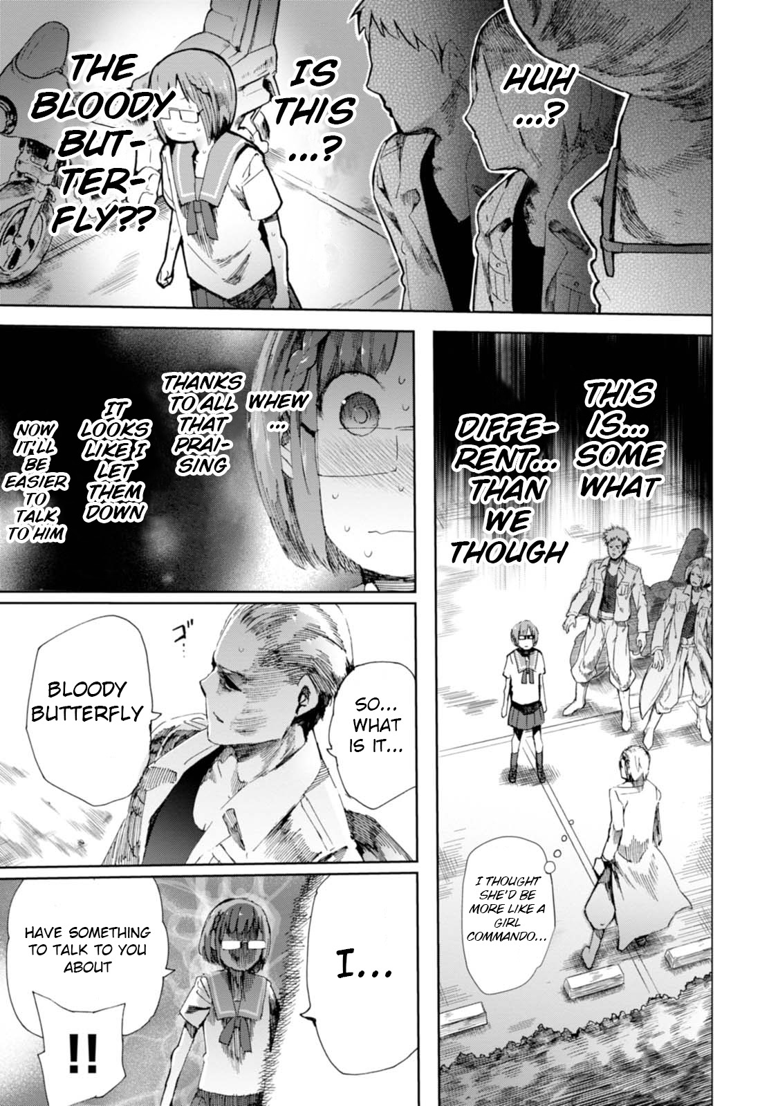 Chio-chan no Tsuugakuro Chapter 7 page 13 - Chapter 7: Bloody Butterfly Effect 2