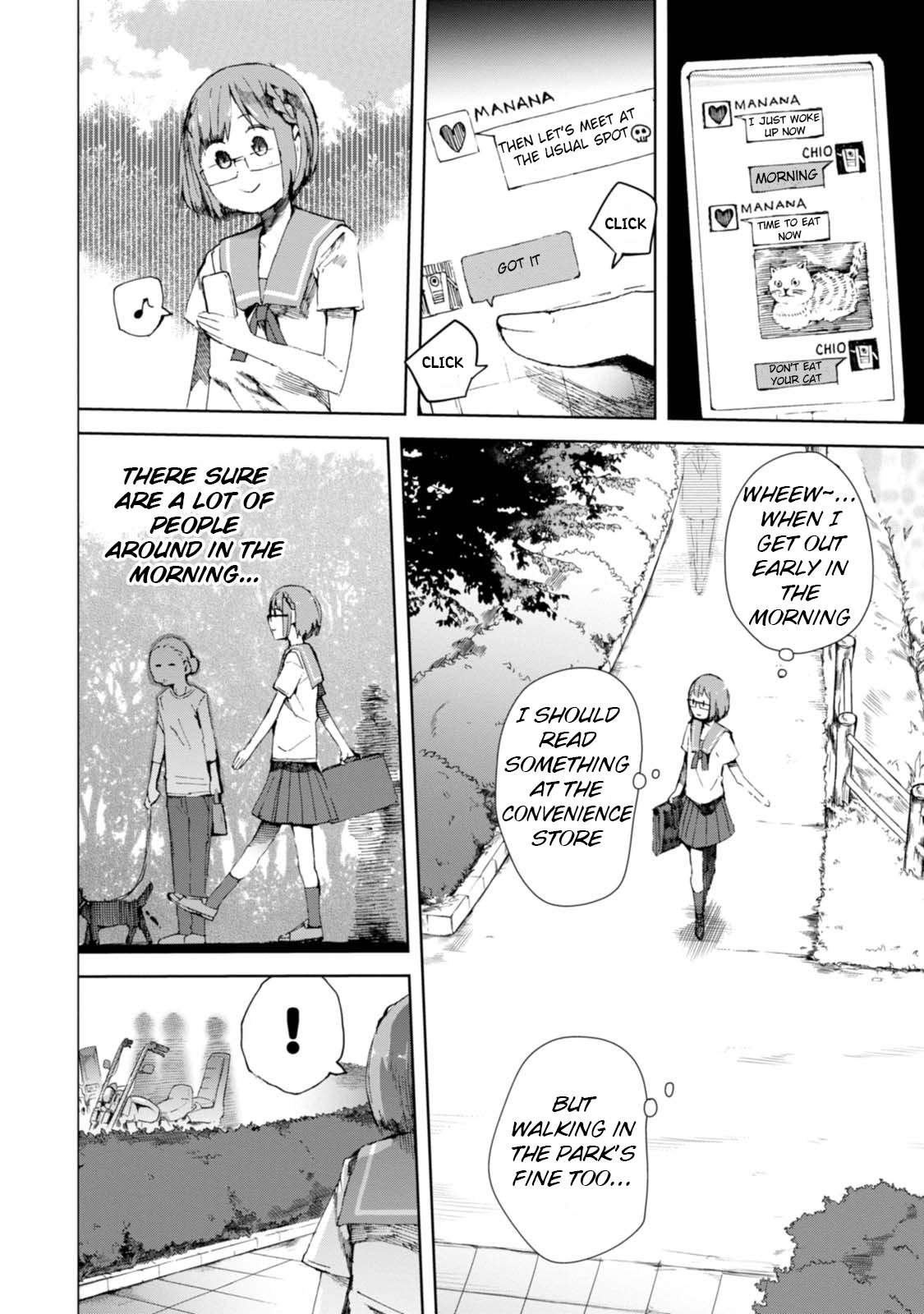 Chio-chan no Tsuugakuro Chapter 7 page 2 - Chapter 7: Bloody Butterfly Effect 2