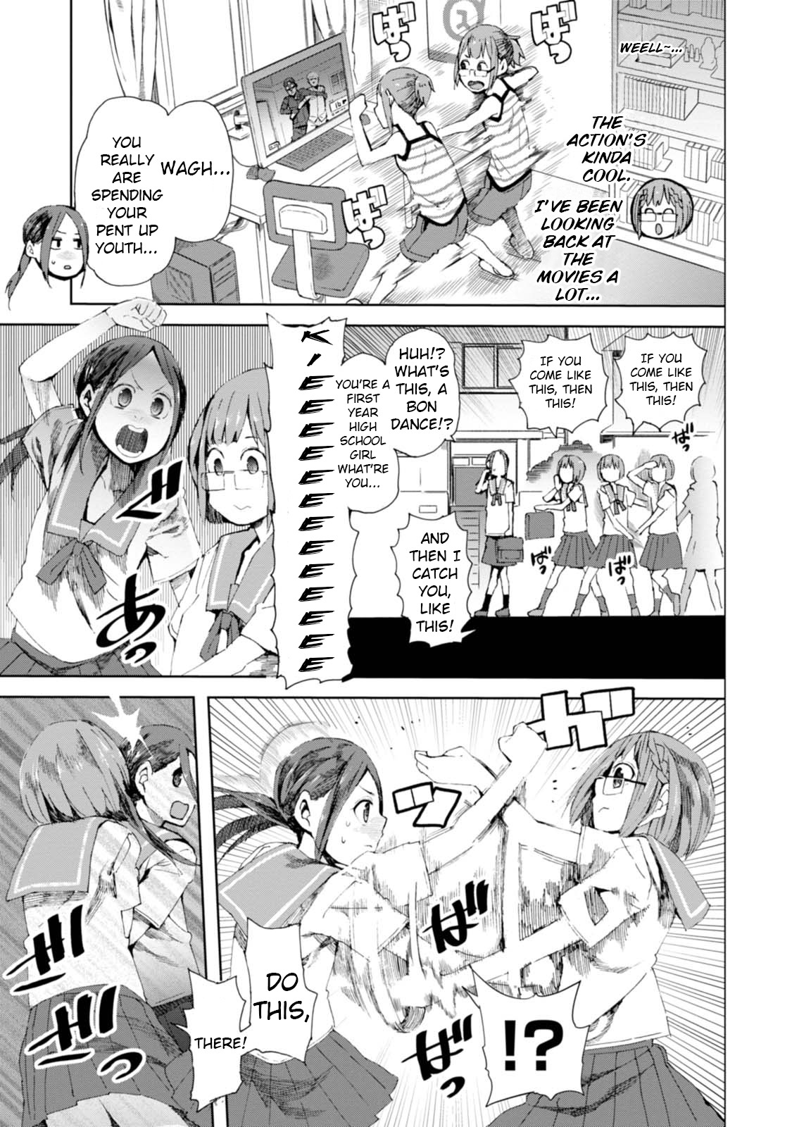 Chio-chan no Tsuugakuro Chapter 8 page 3 - Chapter 8: The Kabaddic Four