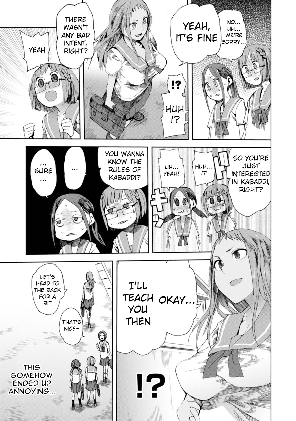 Chio-chan no Tsuugakuro Chapter 8 page 9 - Chapter 8: The Kabaddic Four