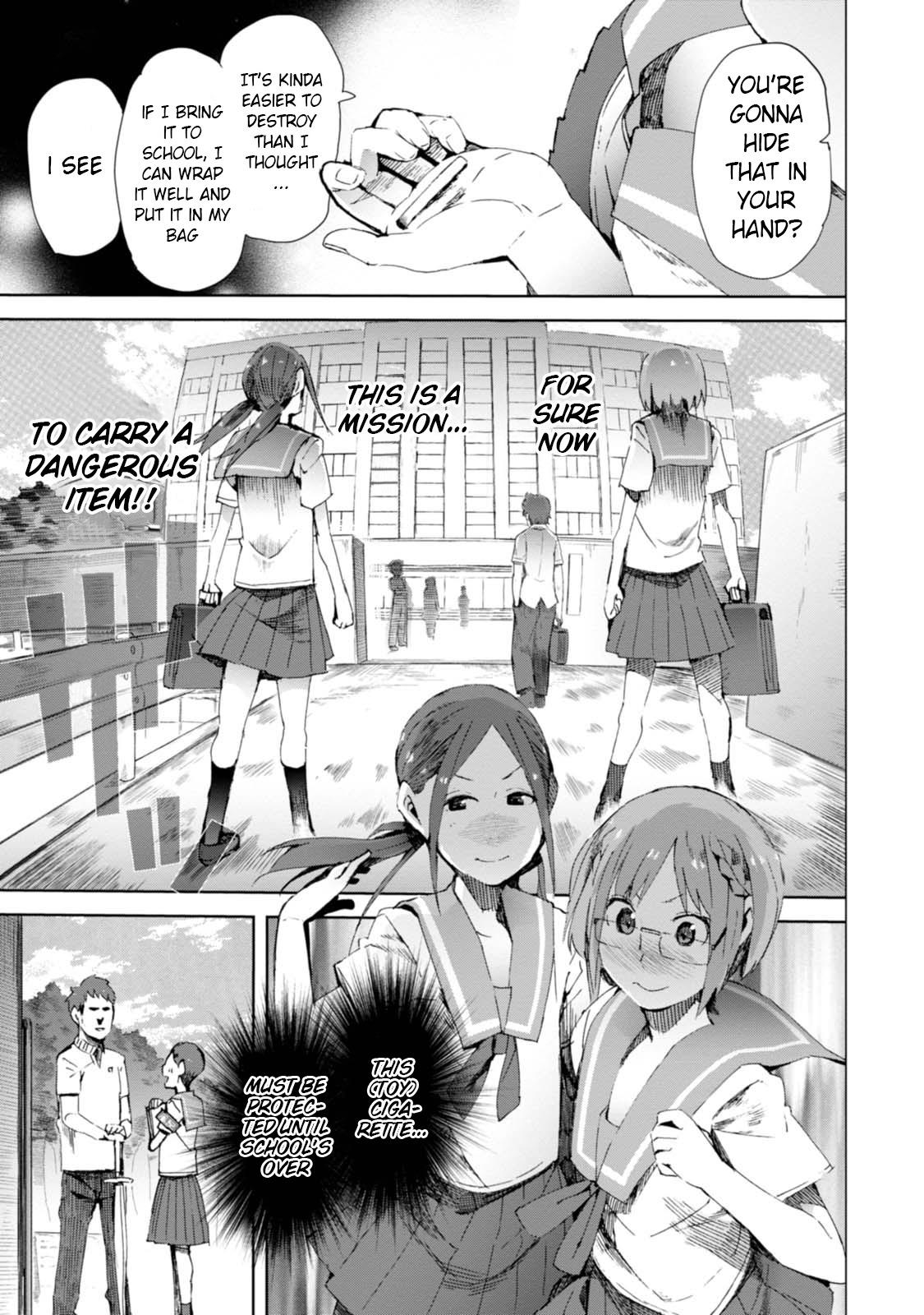 Chio-chan no Tsuugakuro Chapter 9 page 17 - Chapter 9: Smoke On The Sailor