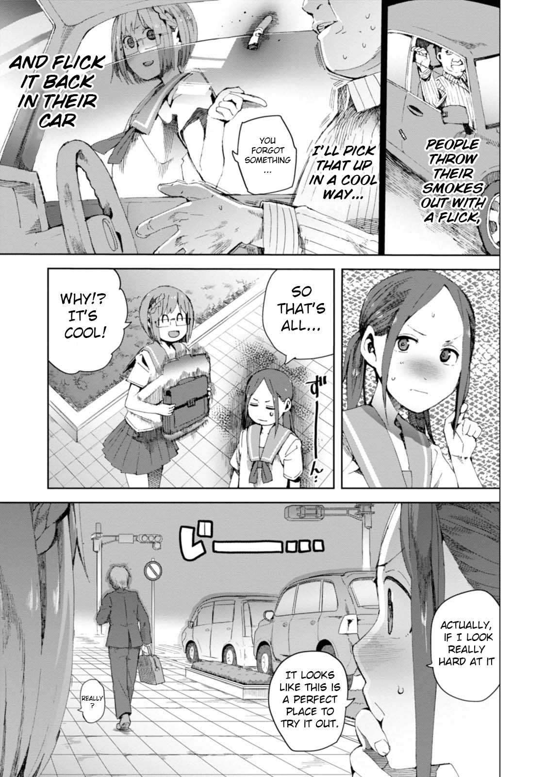 Chio-chan no Tsuugakuro Chapter 9 page 3 - Chapter 9: Smoke On The Sailor