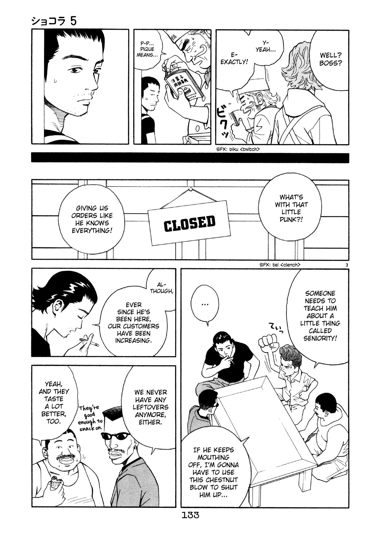 Chocolat (KUBONOUCHI Eisaku) Chapter 5.8 page 4 - Vol.5 Chapter 8: That's pretty tough!