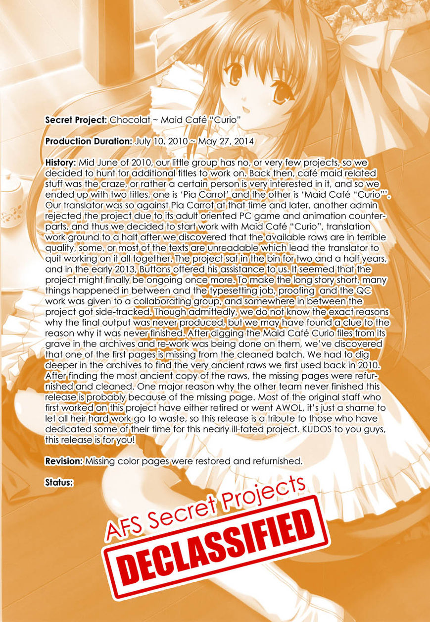 Chocolat - Maid Cafe "Curio" Chapter 1 page 1 - Chapter 1