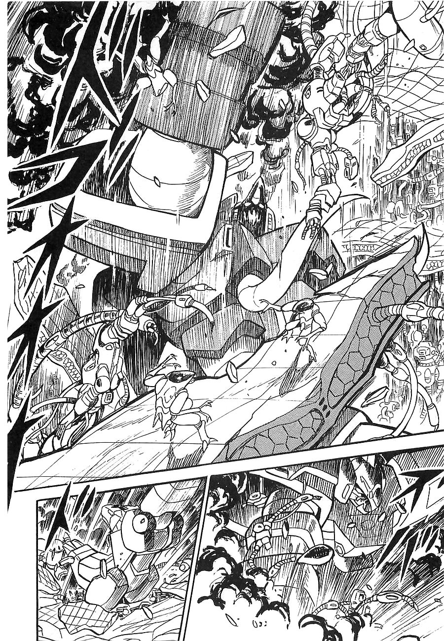 Chojuu Kishin Dancouga Burn Chapter 6.2 page 37 - Chapter 6 v2 : The Wrecked Town