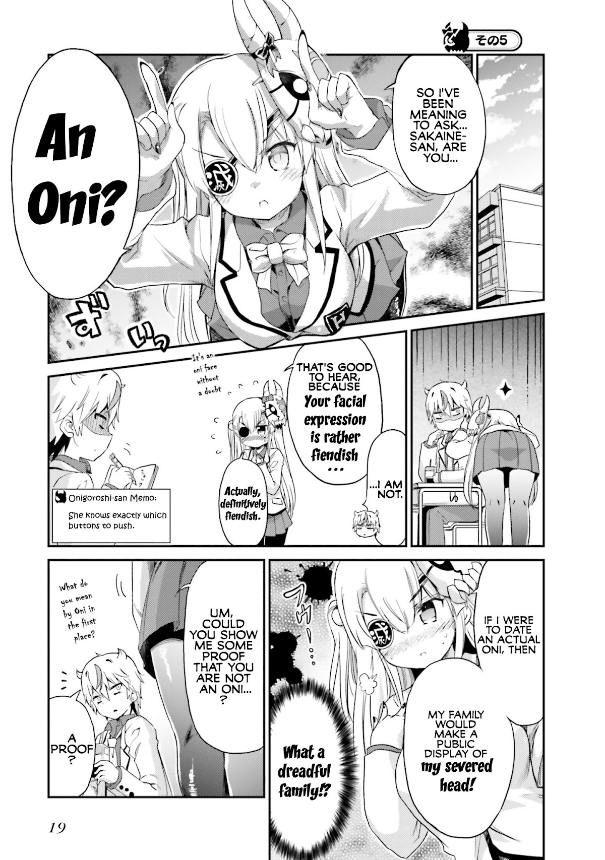 Choroidesuyo Onigoroshi-san! Chapter 1 page 19 - Chapter 1: Onigoroshi-san Who Sits Next to Me