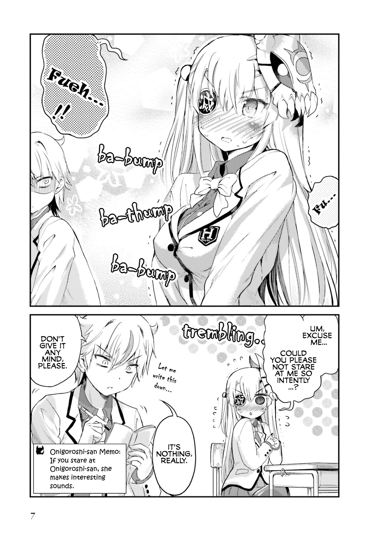 Choroidesuyo Onigoroshi-san! Chapter 1 page 7 - Chapter 1: Onigoroshi-san Who Sits Next to Me