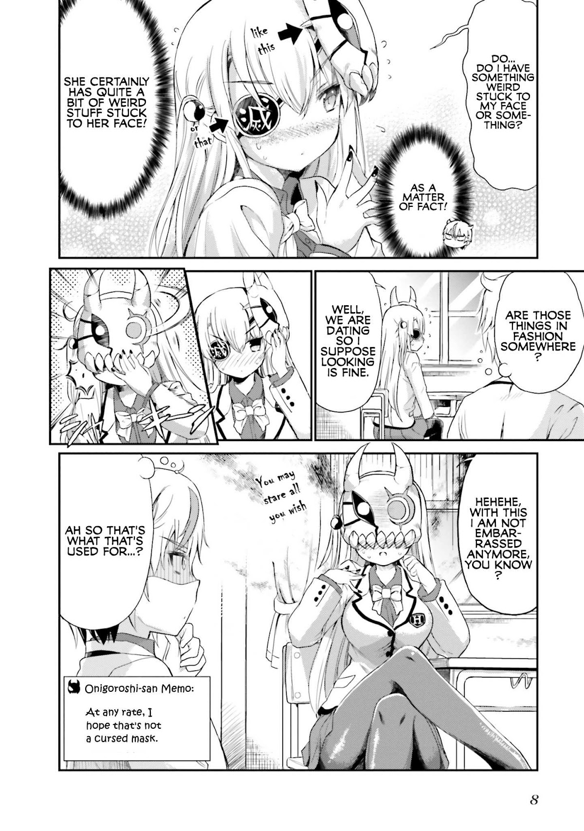 Choroidesuyo Onigoroshi-san! Chapter 1 page 8 - Chapter 1: Onigoroshi-san Who Sits Next to Me