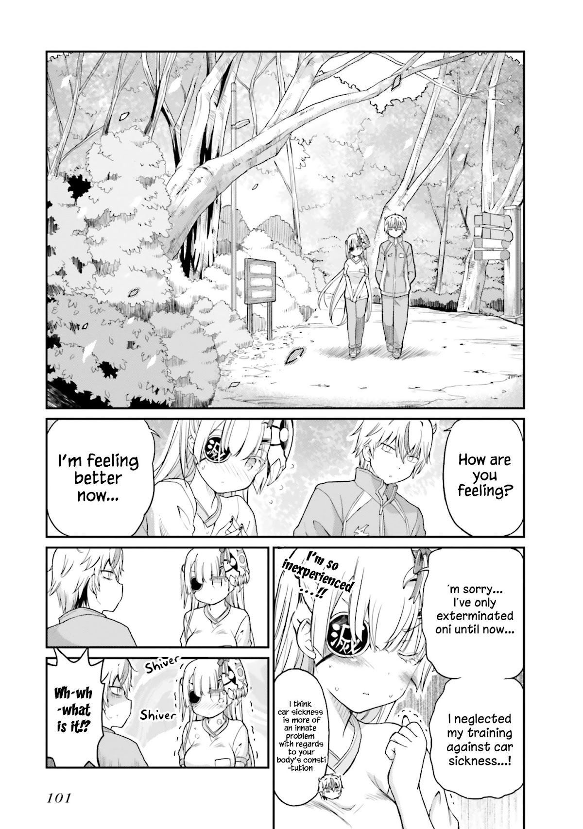 Choroidesuyo Onigoroshi-san! Chapter 13 page 10 - Chapter 13: Carsick Onigoroshi-san