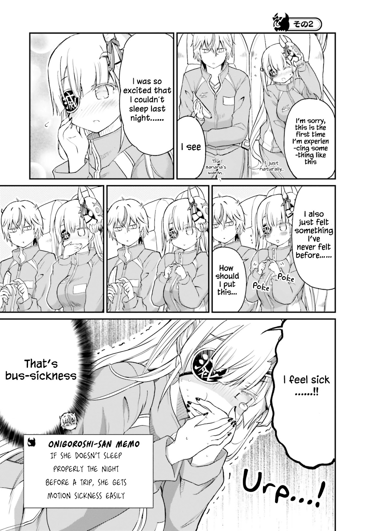 Choroidesuyo Onigoroshi-san! Chapter 13 page 6 - Chapter 13: Carsick Onigoroshi-san