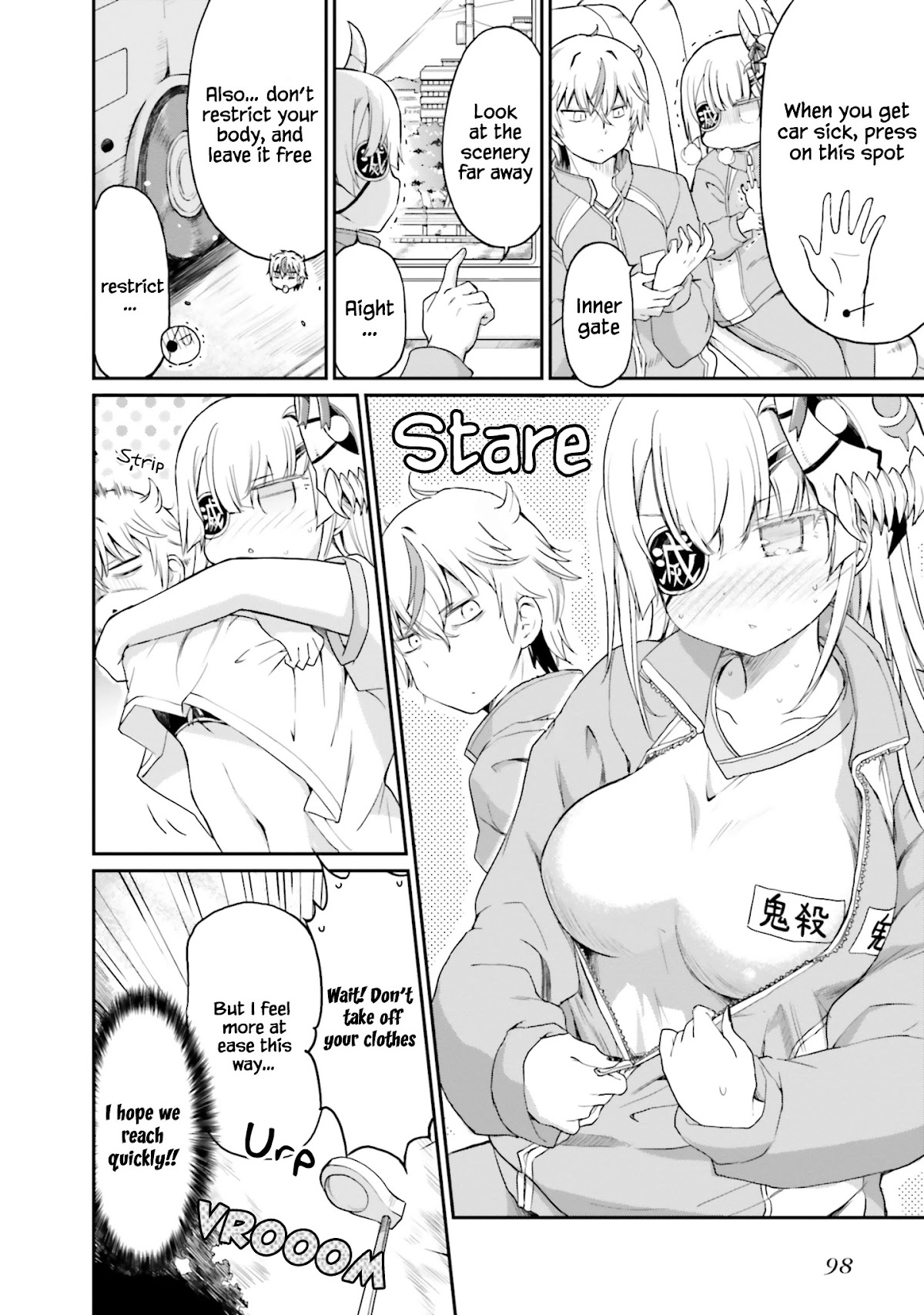 Choroidesuyo Onigoroshi-san! Chapter 13 page 7 - Chapter 13: Carsick Onigoroshi-san