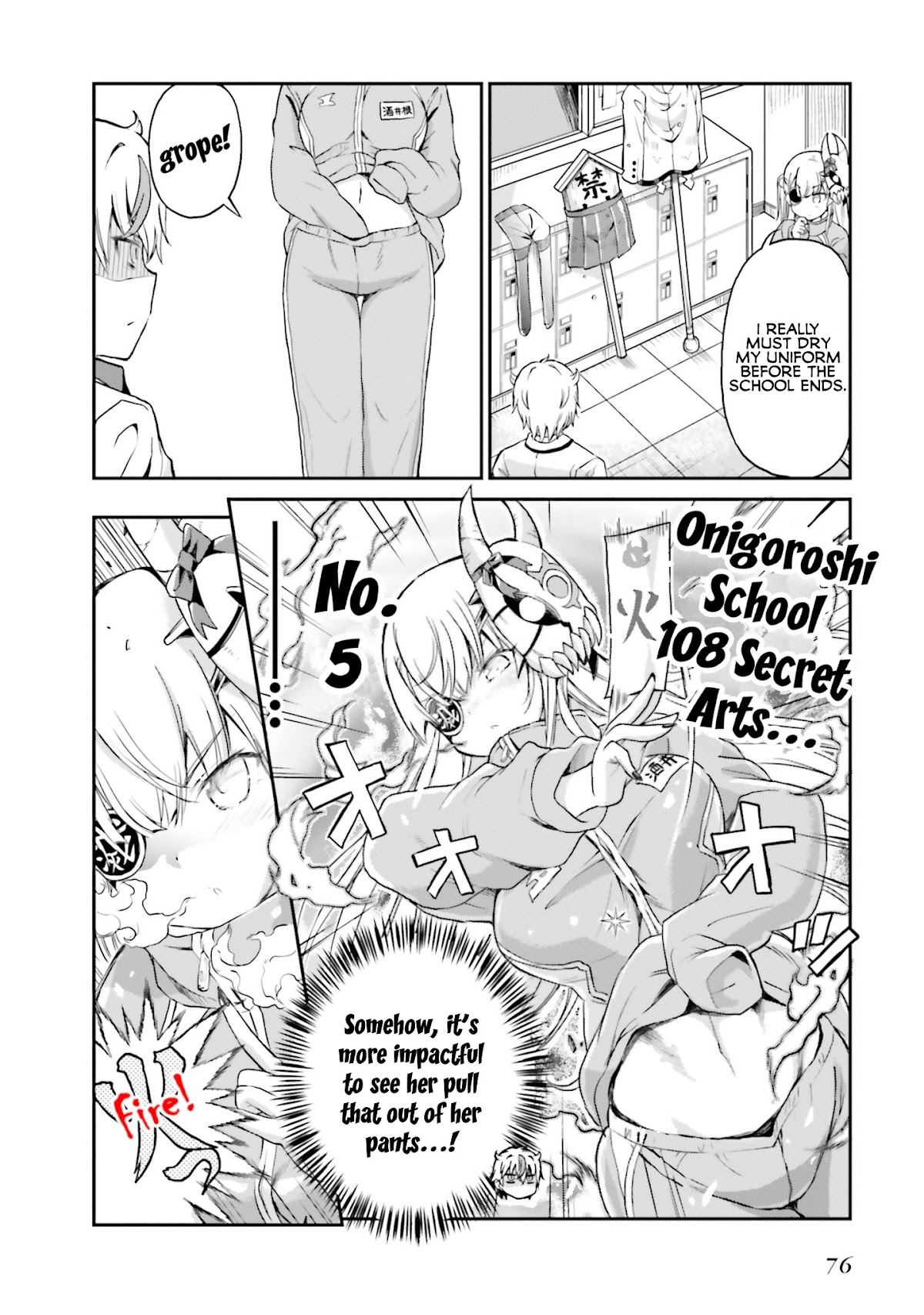 Choroidesuyo Onigoroshi-san! Chapter 4 page 10 - Chapter 4: Onigoroshi-san is Drenched