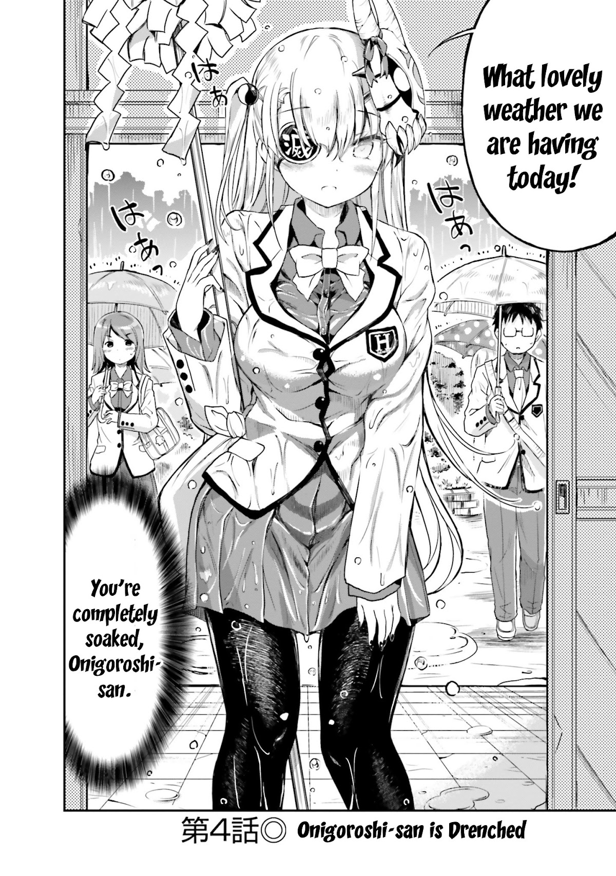 Choroidesuyo Onigoroshi-san! Chapter 4 page 2 - Chapter 4: Onigoroshi-san is Drenched