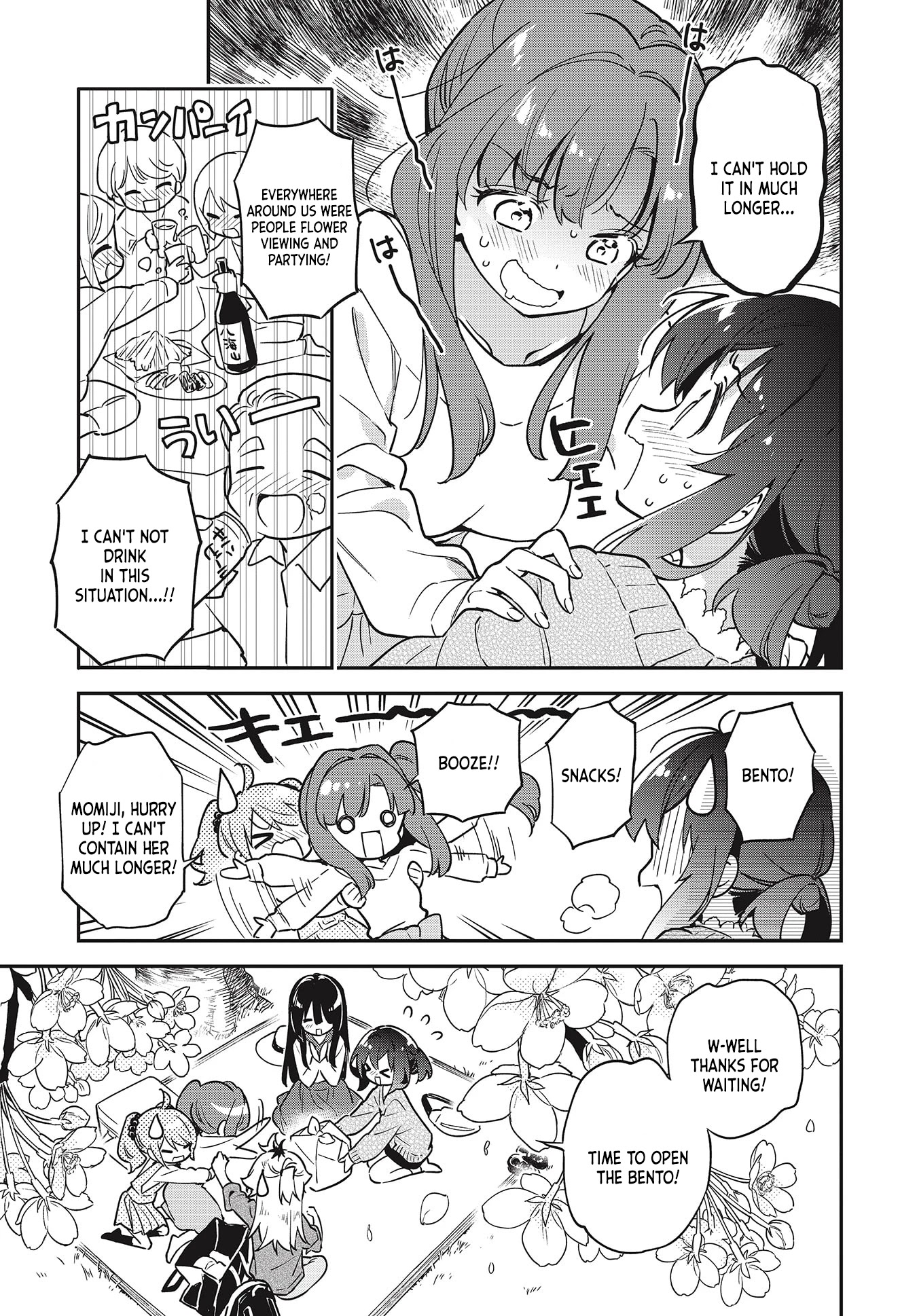 Chotto Ippai! Chapter 43 page 17 - Chapter 43: A perfect day for flower viewing