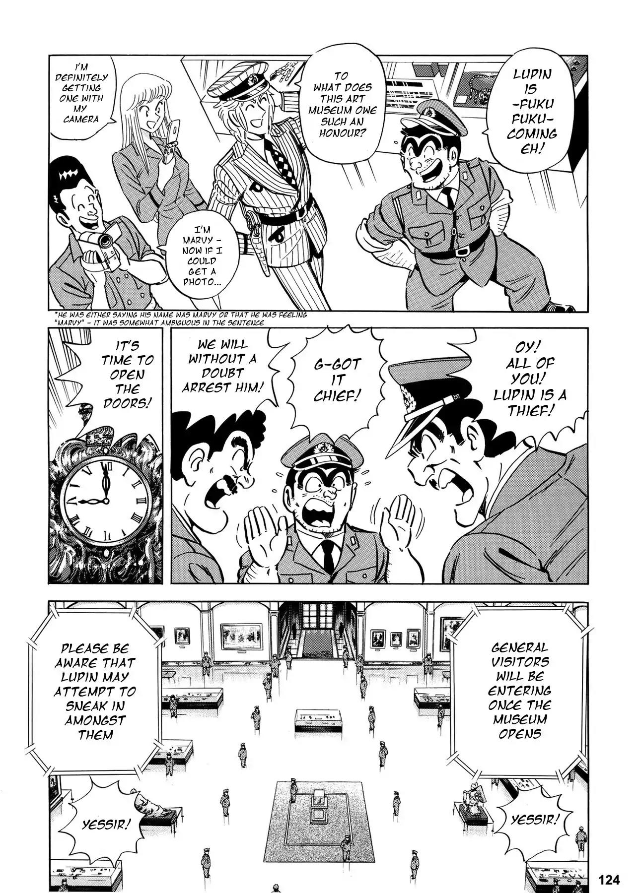 Chou Kochikame Chapter 2 page 4 - Chapter 2: Kochikame x Lupin III - Ryoutsu Kankichi vs Lupin III