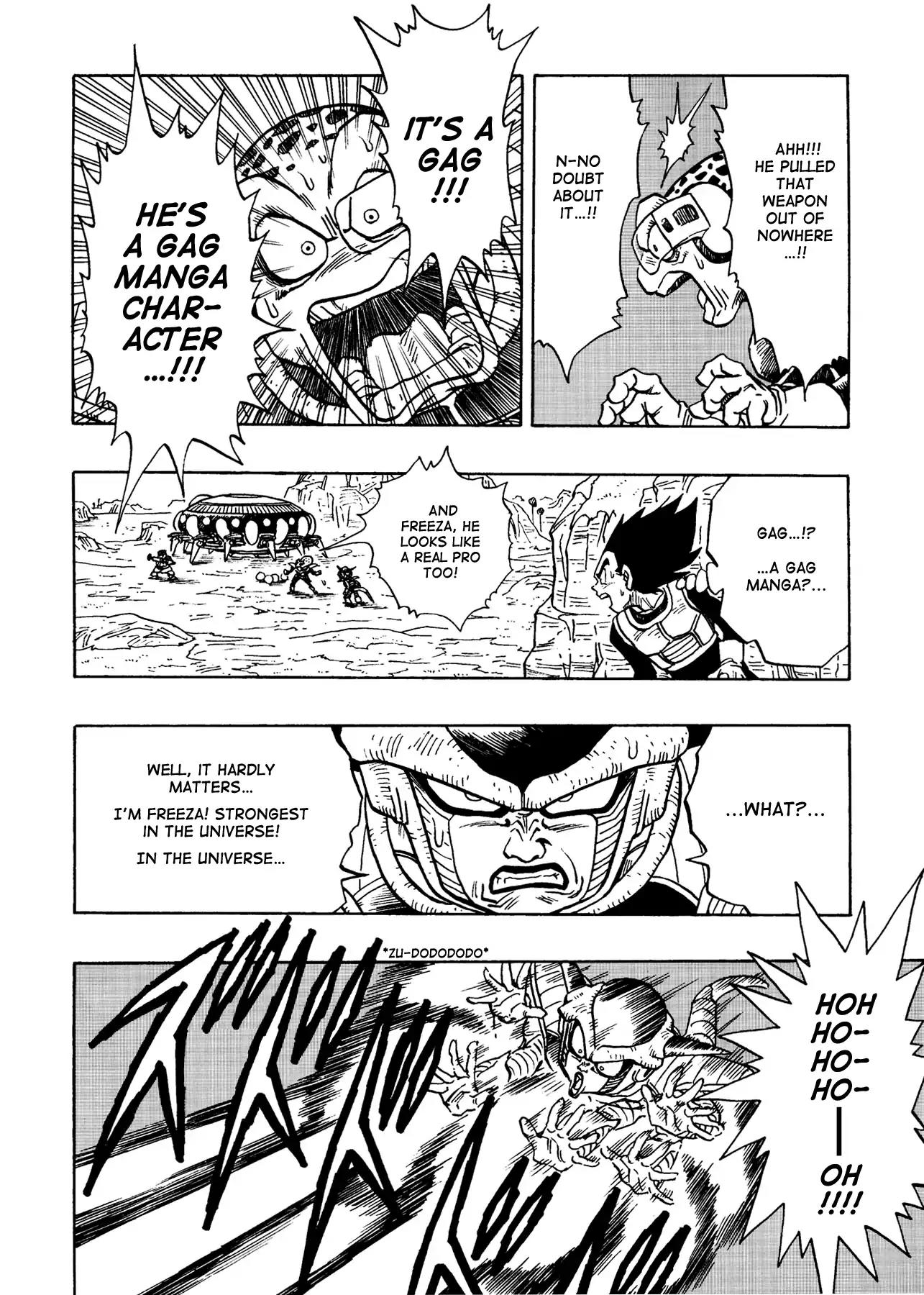 Chou Kochikame Chapter 4 page 8 - Chapter 4: 	Kochikame x Dragon Ball - This is the Police Station in Front of Dragon Park on Planet Namek