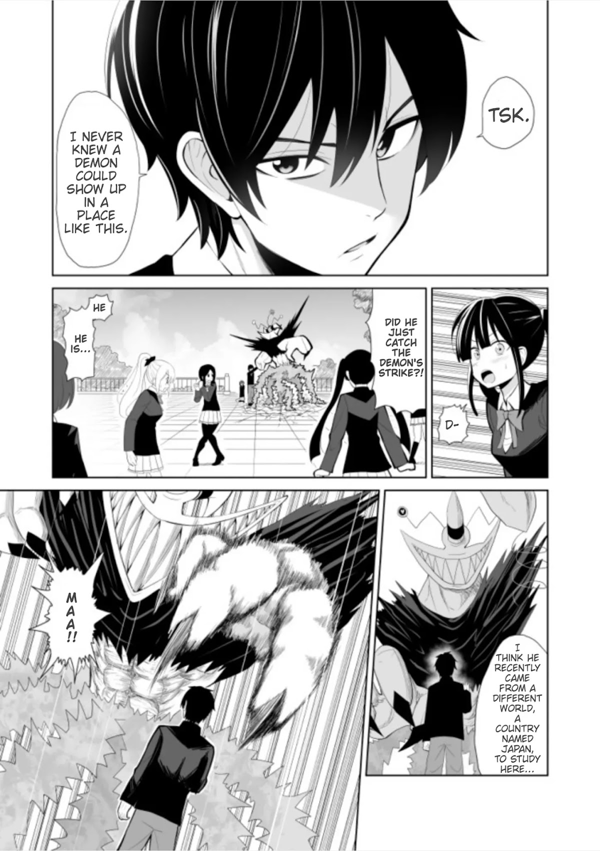 Chou onna kirai na ore ga isekai no joshi-ko ni ryugaku suru koto ni natta - serialization Chapter 1 page 4 - Chapter 1