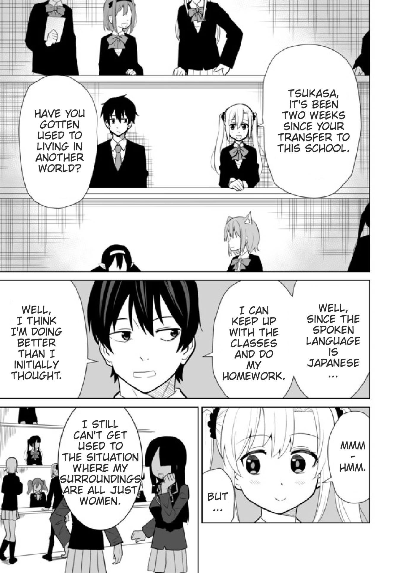 Chou onna kirai na ore ga isekai no joshi-ko ni ryugaku suru koto ni natta - serialization Chapter 12 page 1 - Chapter 12